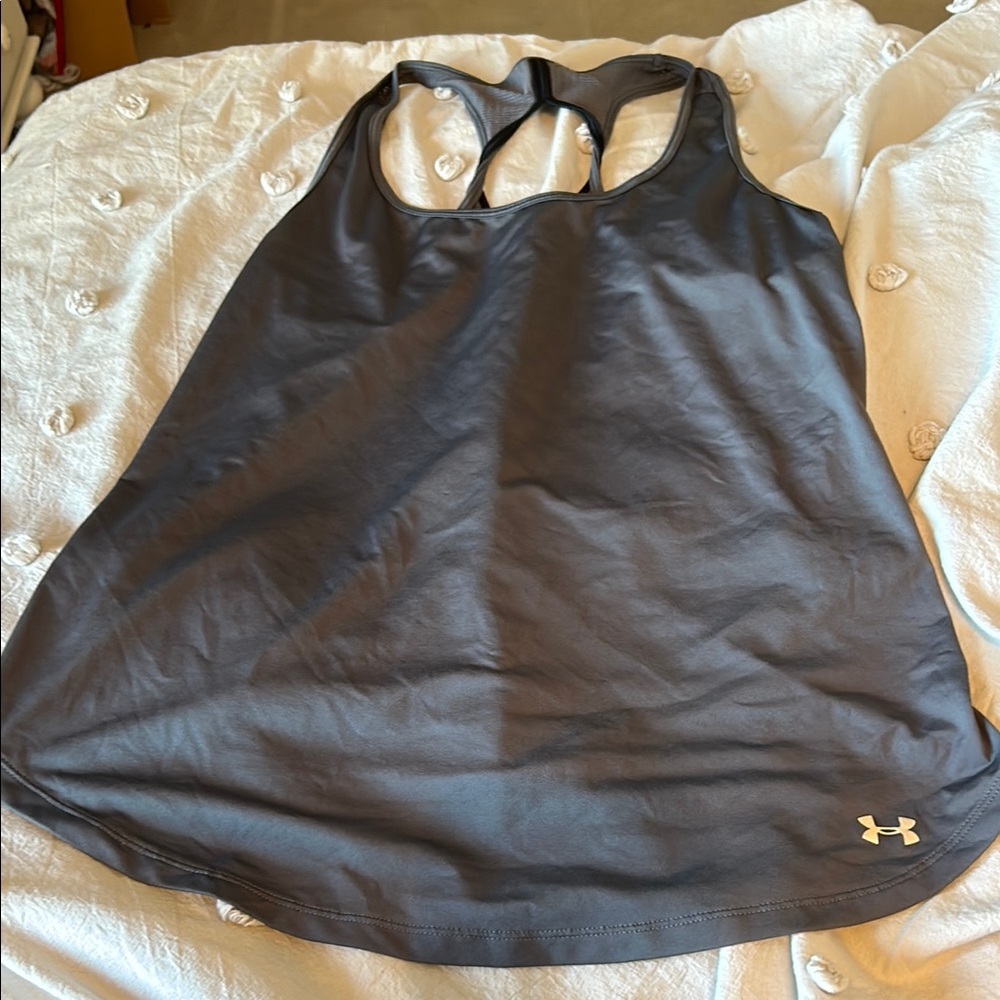 Under Armour Gray Racerback Tank Top